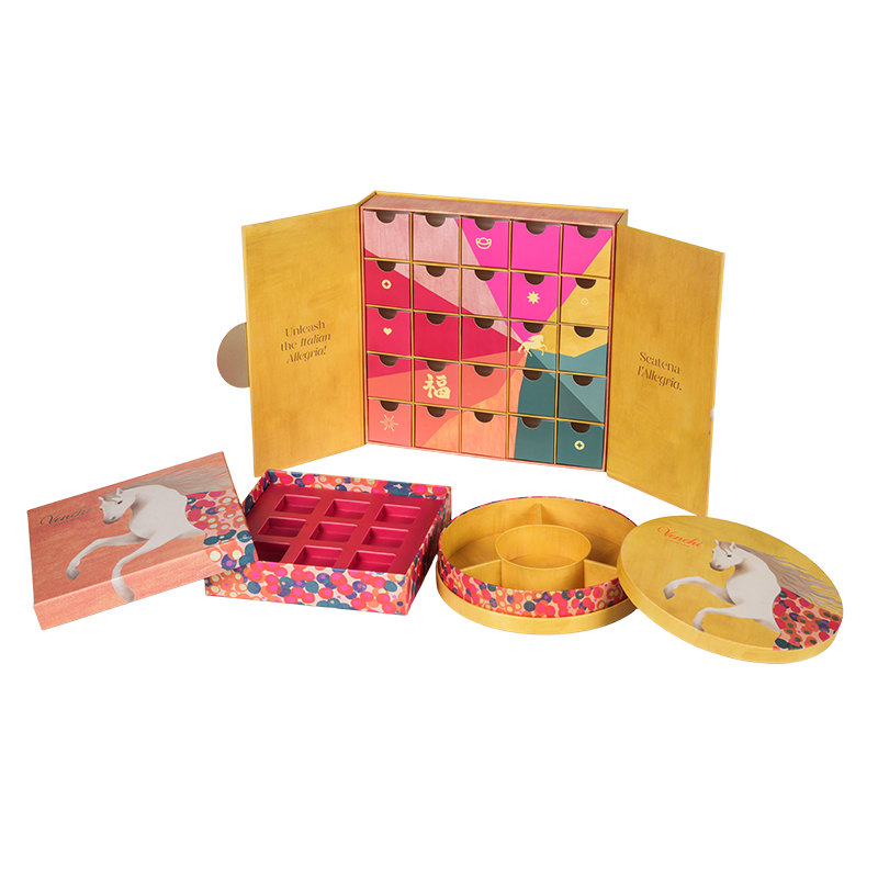 Boîte d'emballage rigide en chocolat à double porte