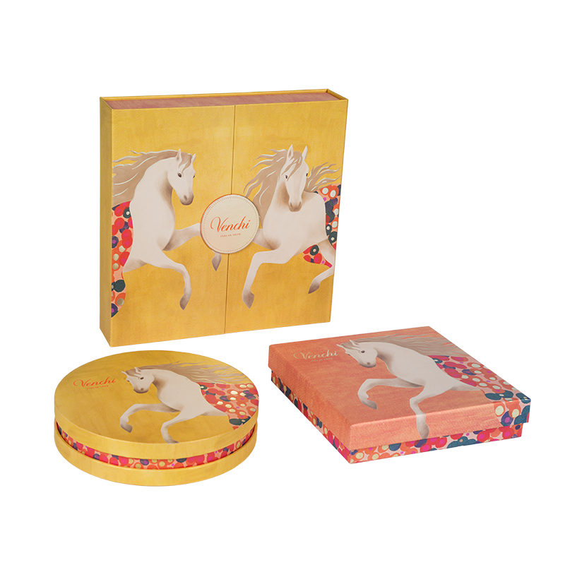 Boîte d'emballage rigide en chocolat à double porte