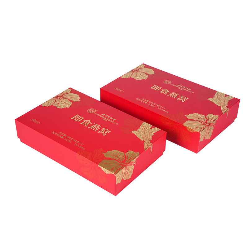 Coffret cadeau nid d'oiseau à couvercle amovible rigide