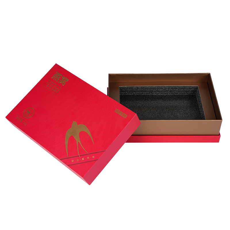 Coffret cadeau nid d'oiseau à couvercle amovible rigide