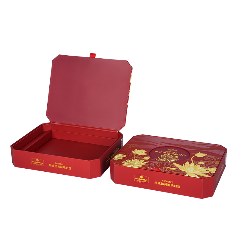 Boîte d'emballage de gâteau rigide à double porte