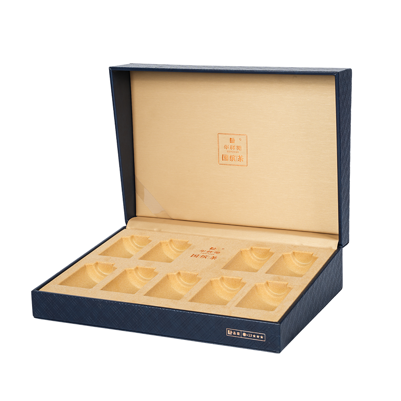 Coffret cadeau de thé rigide de style livre