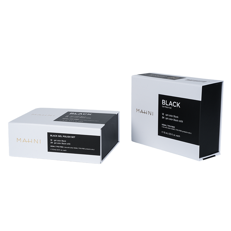 Boîte d'emballage de parfum rigide avec couvercle et base