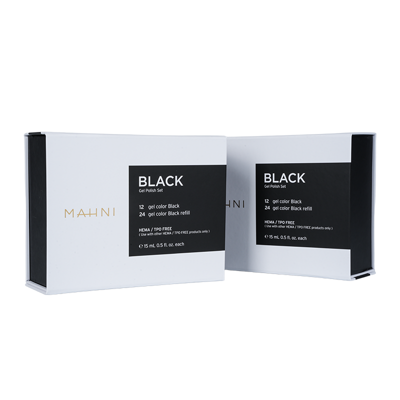 Boîte d'emballage de parfum rigide avec couvercle et base