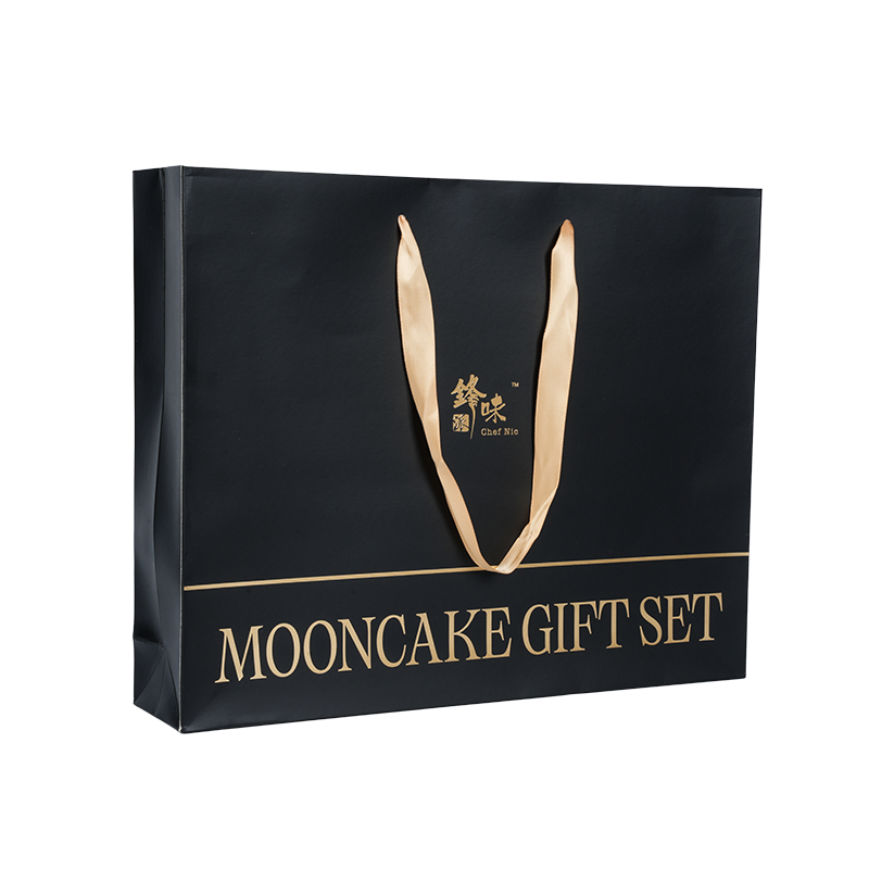 Sac de transport pour gâteau en carton kraft/blanc à poignée résistante à l'eau