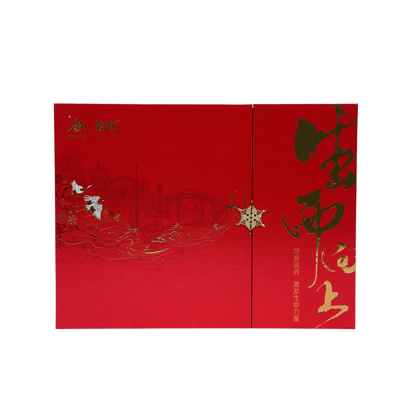 Boîte d'emballage de gâteau rigide à double porte