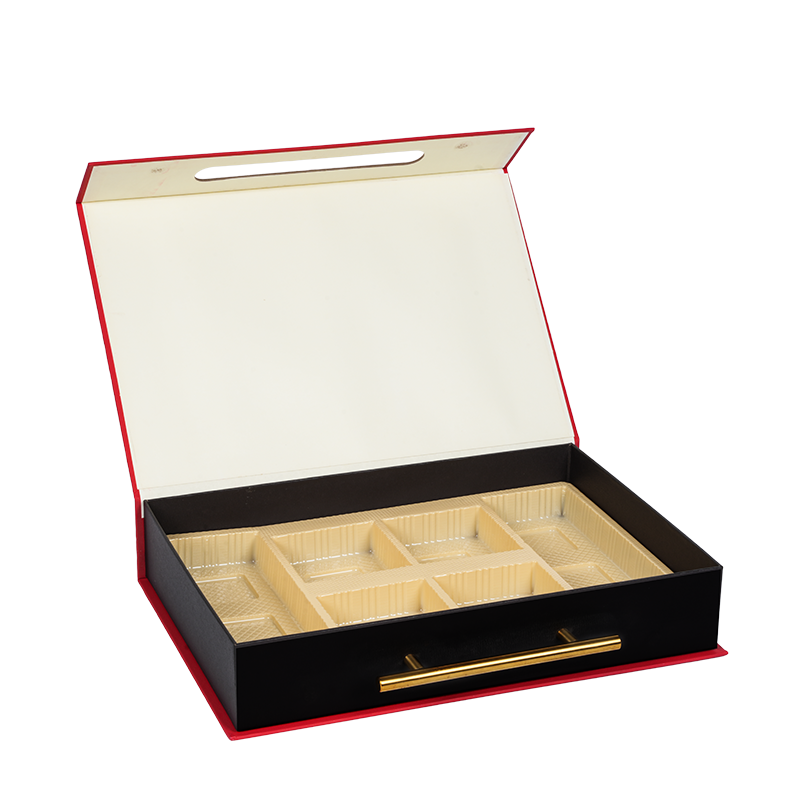 Boîte d'emballage de gâteau rigide à double porte