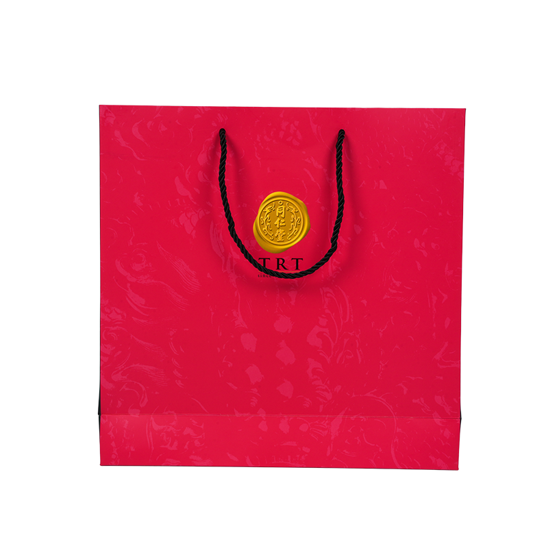 Sac de transport en papier cartonné blanc de style vertical pour compléments alimentaires