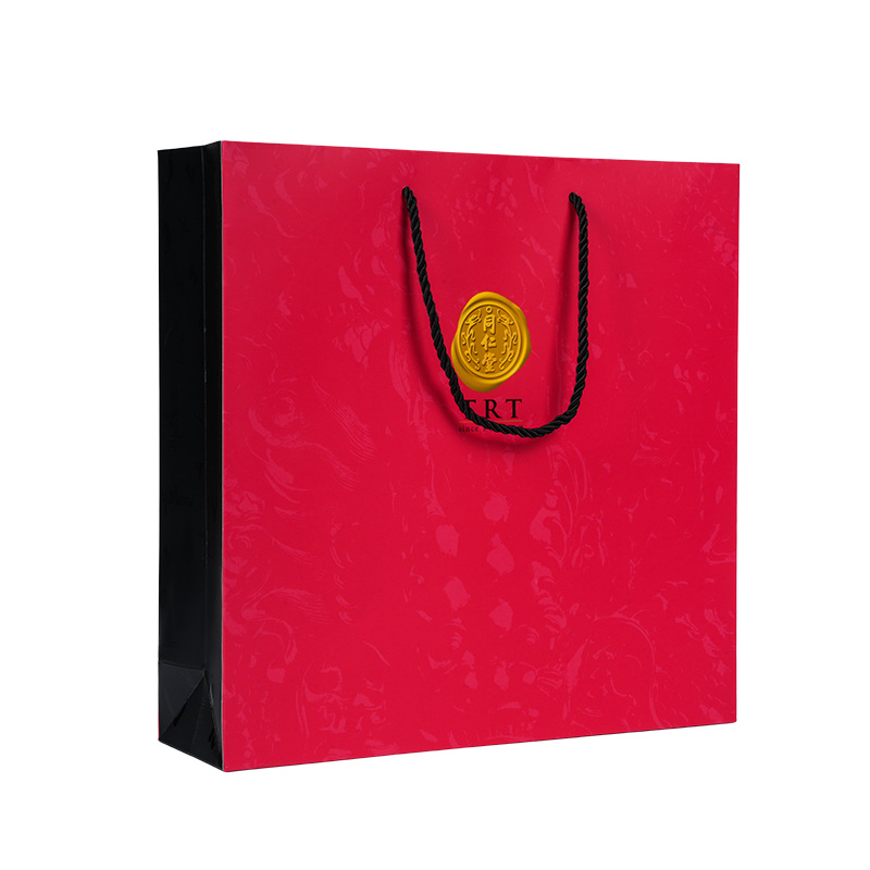 Sac de transport en papier cartonné blanc de style vertical pour compléments alimentaires