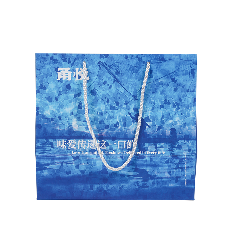 Sac à emporter en papier kraft moyennement doux à transporter à la main