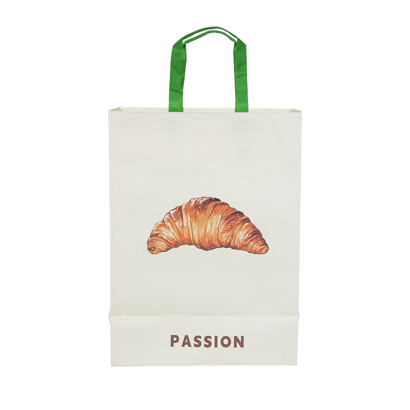 Sac de transport pour gâteau en carton kraft/blanc à poignée résistante à l'eau