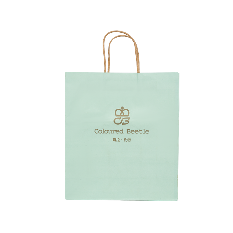 Emballage de vêtements sac horizontal en carton blanc épaissi à main