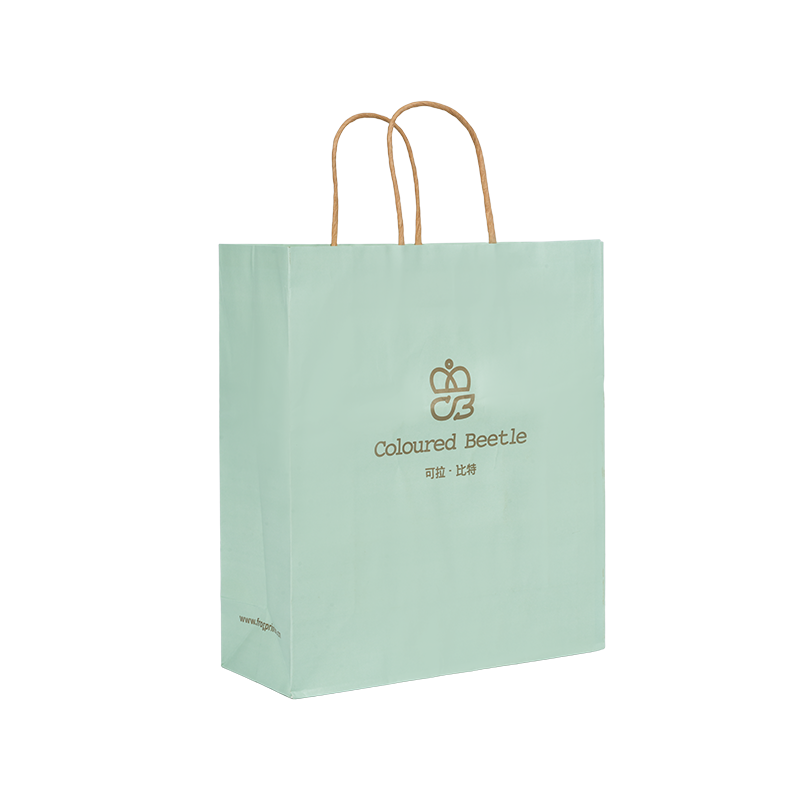 Emballage de vêtements sac horizontal en carton blanc épaissi à main