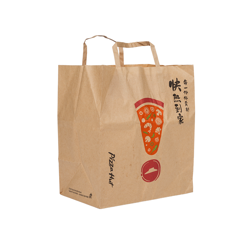 Sac de transport pour gâteau en carton kraft/blanc à poignée résistante à l'eau