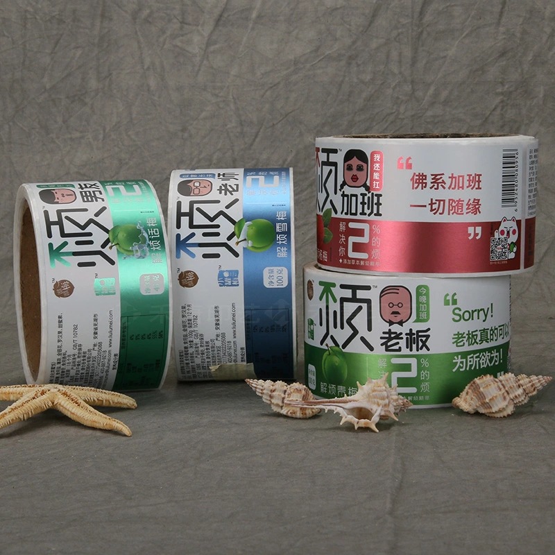 Étiquette adhésive en papier couché