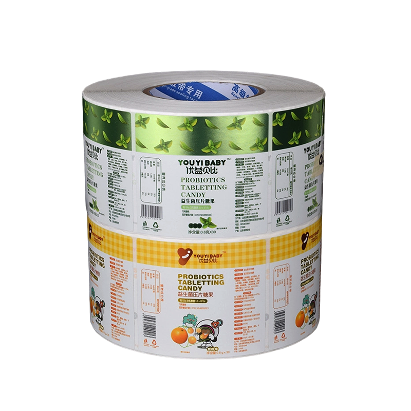 Étiquette adhésive en papier couché