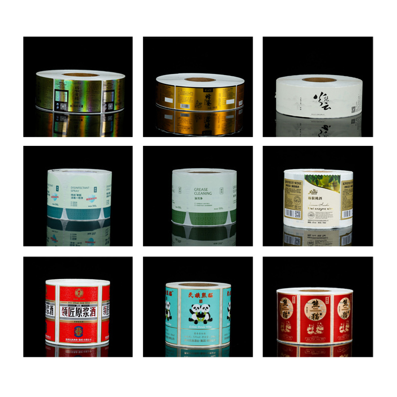 Étiquette de bouteille de vin gaufrée en feuille mate