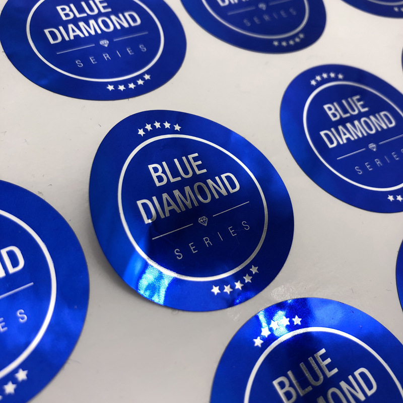 Étiquette de bouteille de vin gaufrée en feuille mate