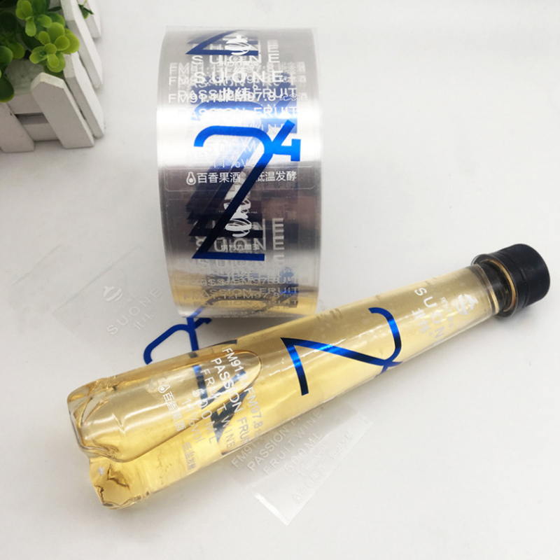 Étiquette de bouteille de vin gaufrée en feuille mate