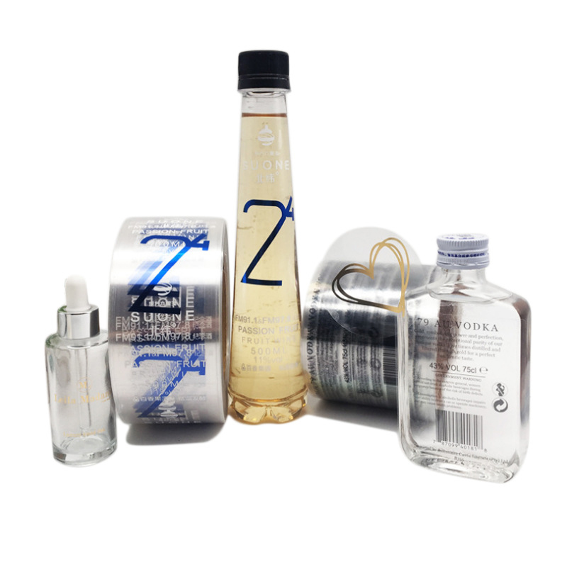 Étiquette de bouteille de vin gaufrée en feuille mate